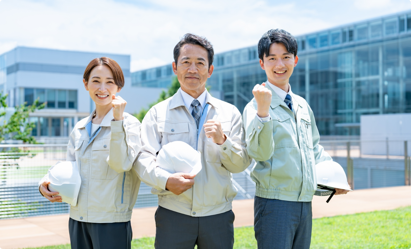 技術者3人組の写真